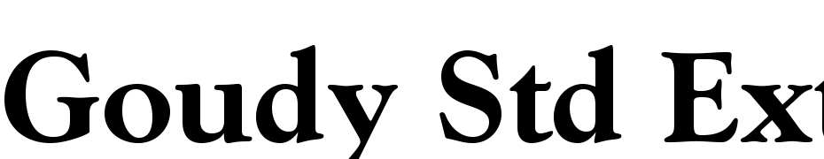 Goudy Std Extra Bold Font Download Free